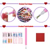Diamond Painting -DIY Round Drill Twin Towers Under The National Flag(40*40CM)