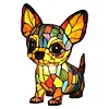 Dog Lamp Dog Series Art Night Light Stained Resin Dog Desk Lamp Home Decor