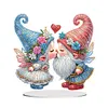 Acrylic Special Shaped Romantic Valentines Day Desktop Diamond Art Kits for Home
