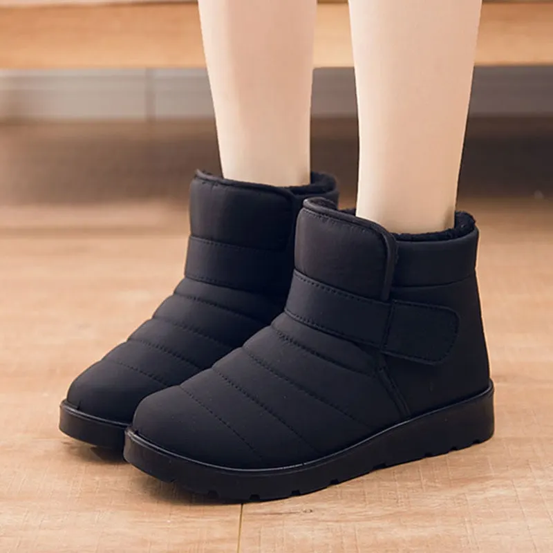 Waterproof Shoes Winter Men Boots Warm Fur Plus Size Men's Boots Male Men's Sneaker Plush Sneakers Slip On Work Shoes Footwear