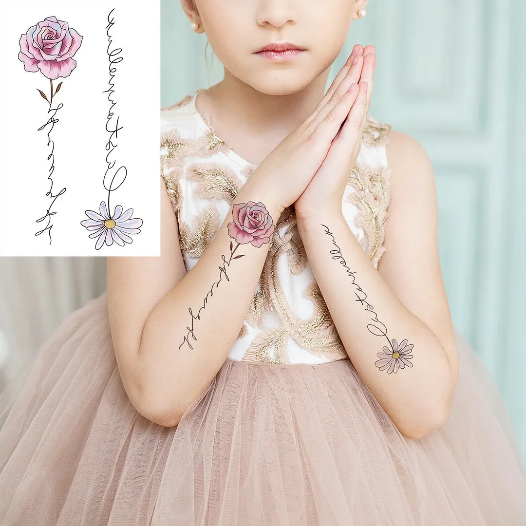Lotus Mandala Flower Deer Sexy Temporary Tattoos For Women Neck Back Adult Geometric Tribe Fake Tattoo Body Art Waterproof Tatoo