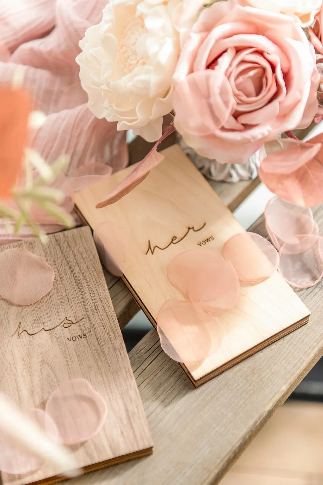 Silk Rose Petals