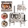 Mini Tent Stove with Chimney Stainless Steel Aroma Diffuser for Outdoor Camping