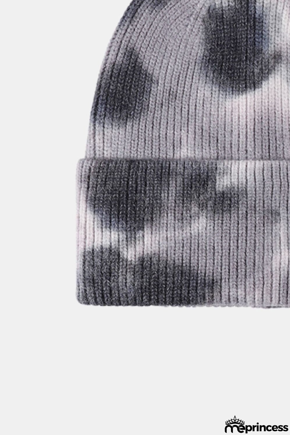 Tie-Dye Cuffed Rib-Knit Beanie Hat