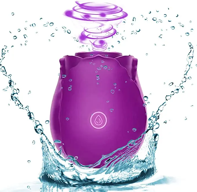 Silica Gel Rose Toy 10 Frequency (Purple)