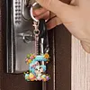(US Local)PET Double Sided Special Shaped Easter Alphabet DIY Diamond Painting Keychain