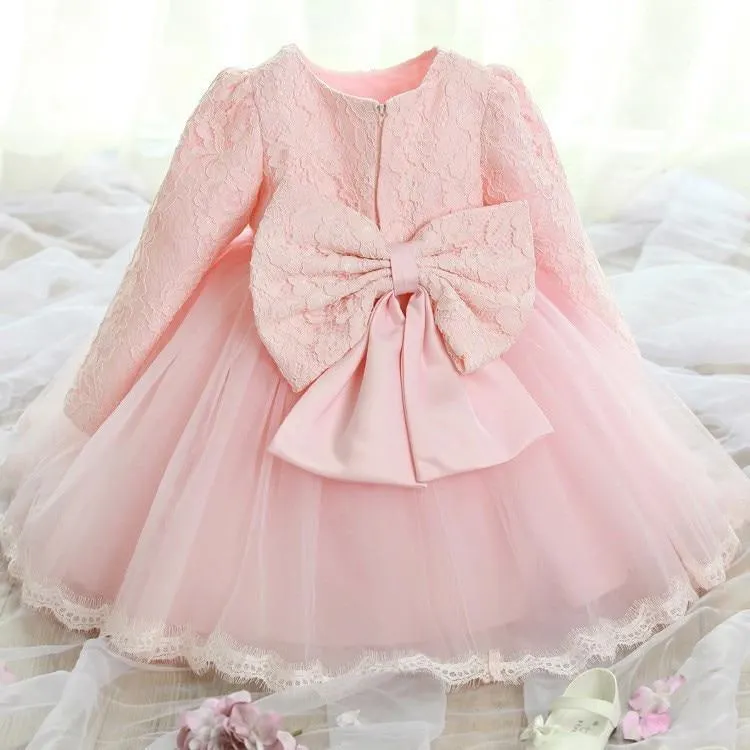Vintage Kid Girls Dress Baptism Dresses for Girl Baby 1 Year Birthday Dress Christening Gown Infant Party Clothing Baby Vestido