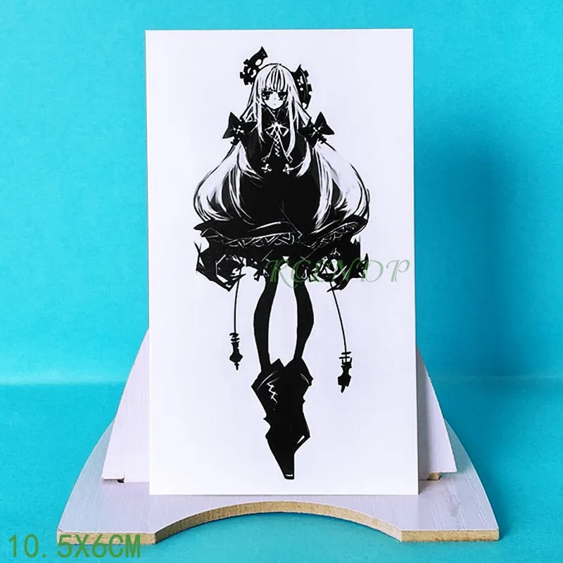 Waterproof Temporary Tattoo Sticker Cartoon anime Boy Knife Tatto Flash Tatoo Fake Tattoos Small Size Art for Kids Men Women