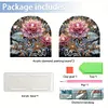 Acrylic Napkin Holder Diamond Painting Kit for Home Table Decor (Flowers)