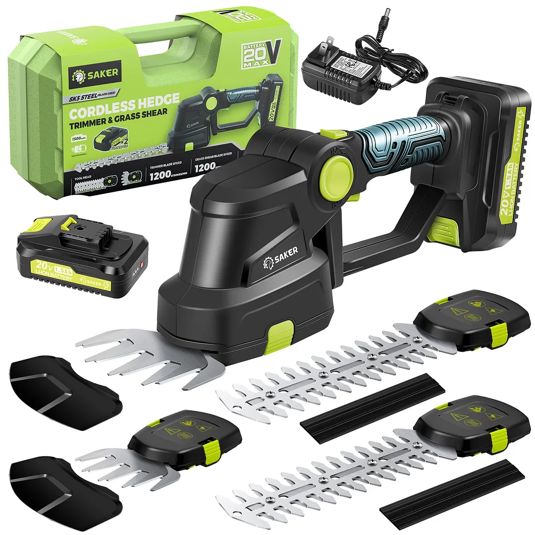 SAKER&reg; Cordless Hedge Trimmer