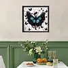 Black Butterfly Girl-Partial Special Shaped Diamond painting 30*30CM
