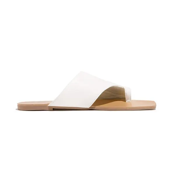 Mint Strap Detailing Slip On Sandals