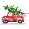 Christmas Eve -14CT Counted Cross Stitch Kit(29*20cm)