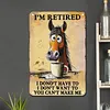 I'm retired - Vintage Metal Signs - 20*30cm/30*40cm - Western