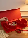 Empty Flower Gift Box with I Love U Design Cardboard Letter Shaped Fillable Flower Box for Valentine Day Anniversary Romantic Occasions