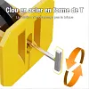 50/100 Pi&egrave;ces Carrelage positionnement leveler carrelage pose outil avec broches de 1,5 mm