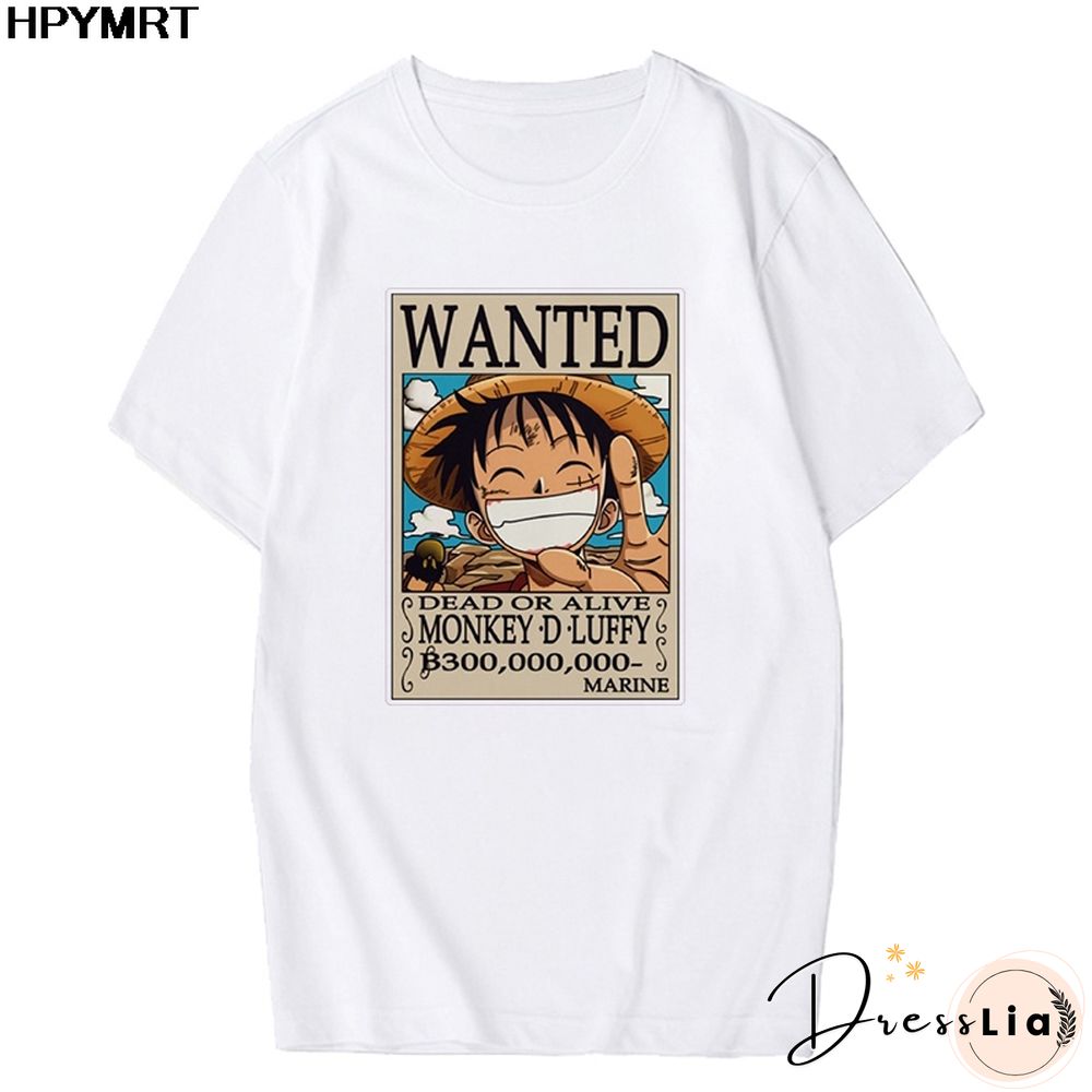 Anime Tshirt Women T Shirt One Piece Zoro Japanese Harajuku T-shirt Hipster Tees Harajuku Streewear Fashion Tops Female Clothing