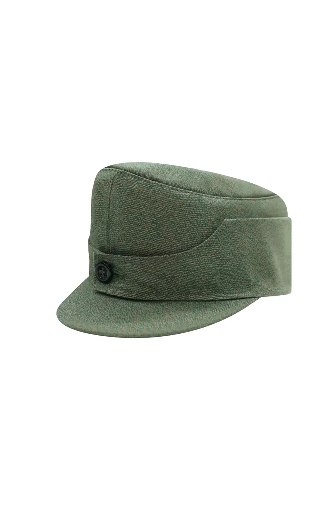   Polizei Gebirgsjager Single Button Bergm&uuml;tze Summer Mottled Green Field Cap German-Uniform