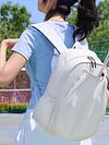 Women Nylon Racket Backpack Waterproof Tennis Badminton Bag & Shoe Compartment