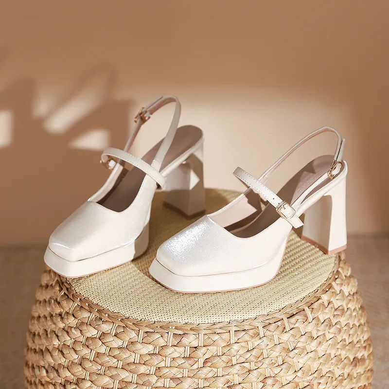 Churchf Churchf New Spring And Summer French Sandals Mary Jane Vintage Women's Shoes