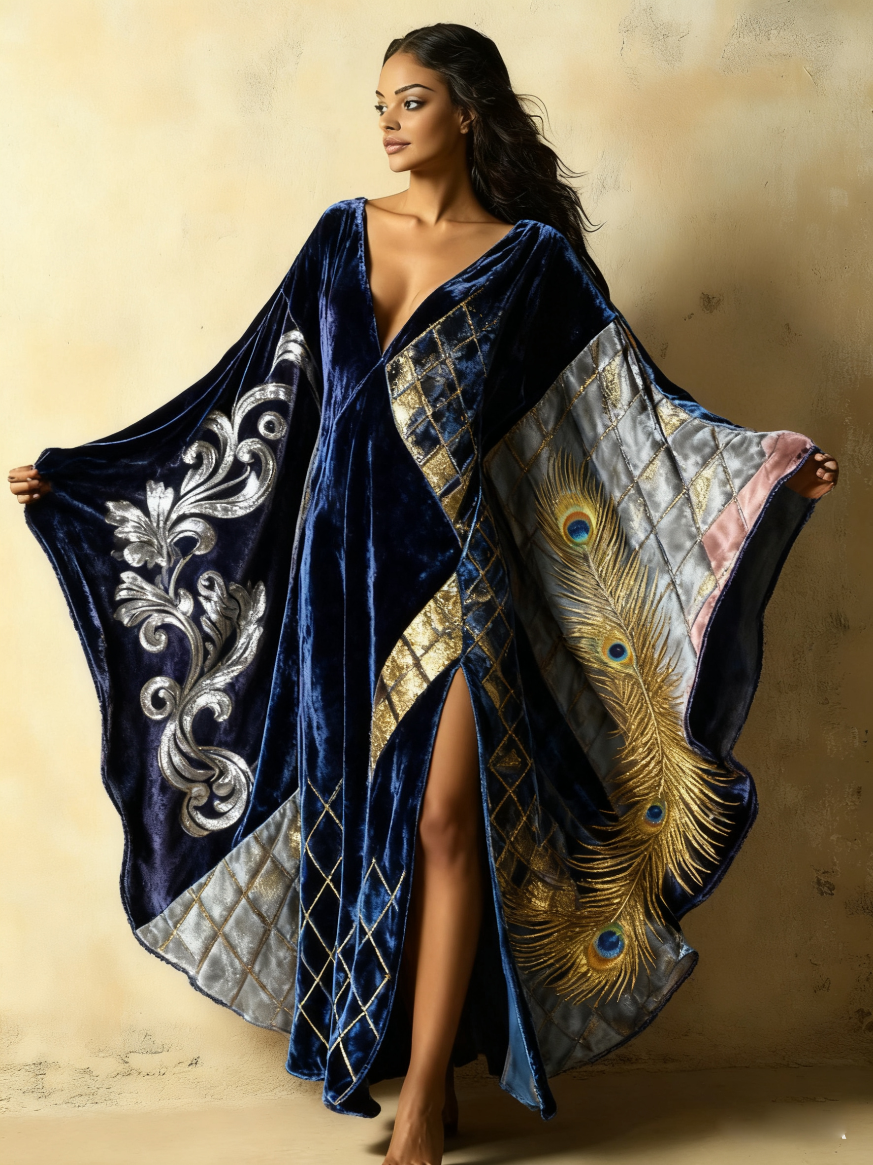 Women's Grace Velvet Kaftan Dress