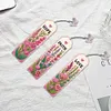 3Pcs Letter Flower Special Shape 5D DIY Diamond Painting Bookmark for Book Lover