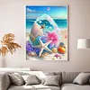 Beach Shells - 11CT Stamped Cross Stitch - 40*50cm - Natural