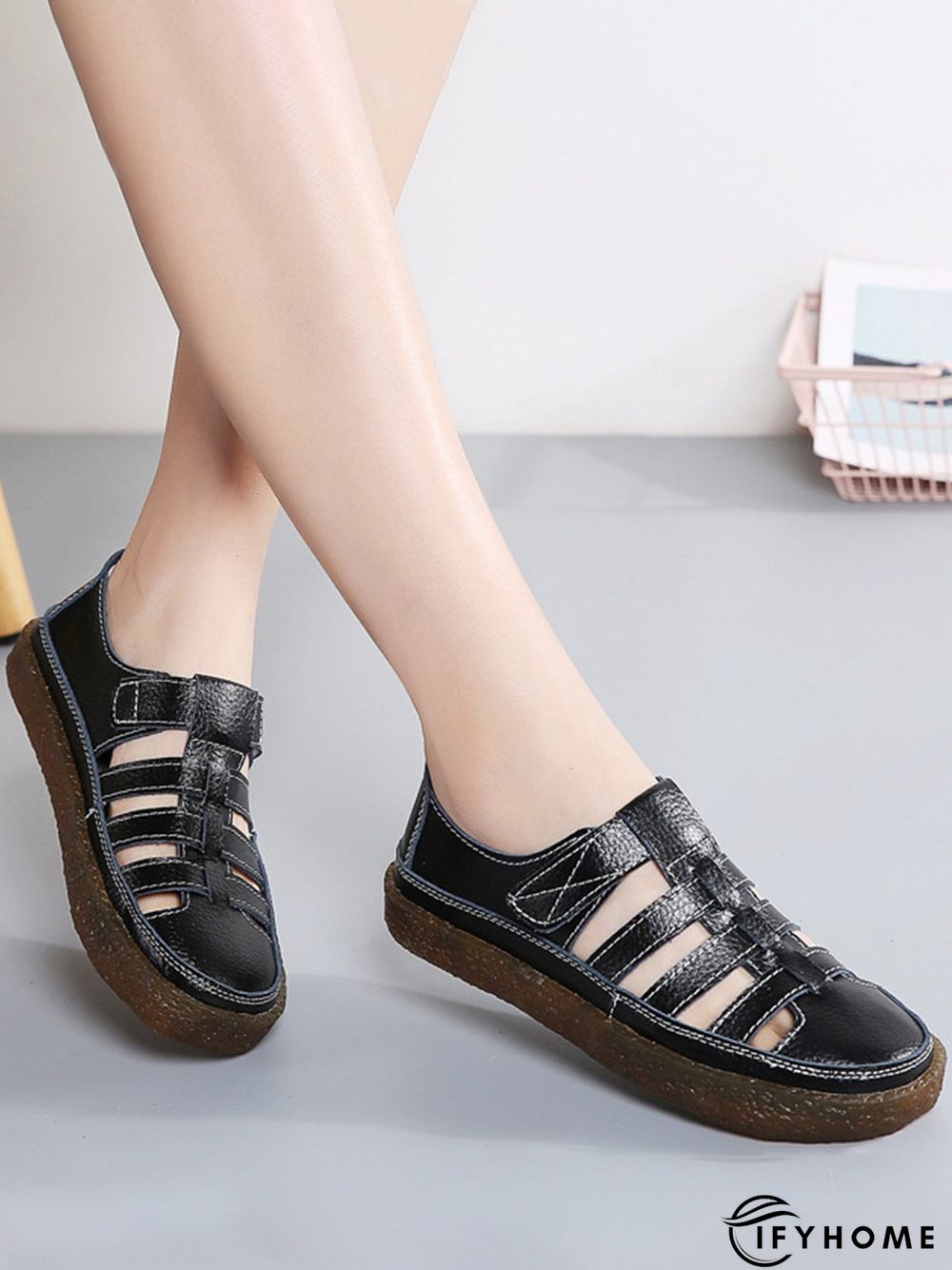 Lightweight Hollow Breathable Retro Soft Soled Shoes | IFYHOME