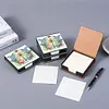 (US Local)Dragonfly PU Diamond Art Note Box with 160 Sheets of Paper Craft Kit