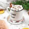 (US Local)6pcs Set Xmas Theme DIY Diamond Painting Coasters Kit with Holder Kit
