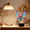 DIY 5D Diamond Painting Acrylic Butterfly  Night Light Lamp Home Decoration Ornament Gift Kit