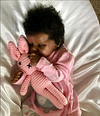 17 inch Black Weighted Reborn Derrick Truly Newborn Baby Black Reborns Gift Girl - RBBI-Myrebornbabydoll&reg; Myrebornbabydoll&reg;