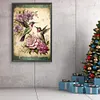 Hummingbird  Flowers-Paint by Numbers Acrylic Painting 40*60CM(Poster style）