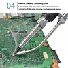 Soldering Gun Kit 60W Automatic Feed Hand-Held Soldering Iron (EU Black)
