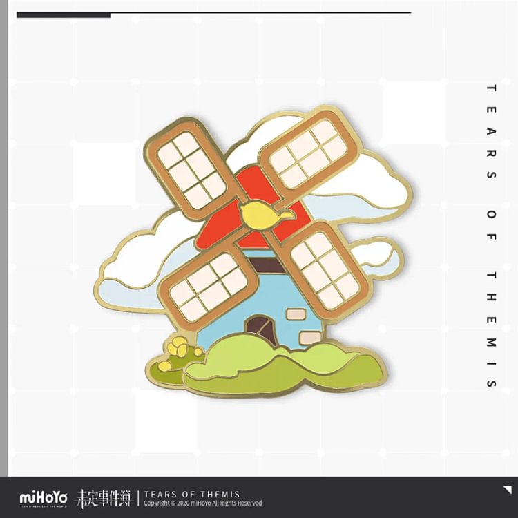 Official Tears of Themis "Undecided Event Book" Collection Series Commemorative Metal Badge Third Bullet