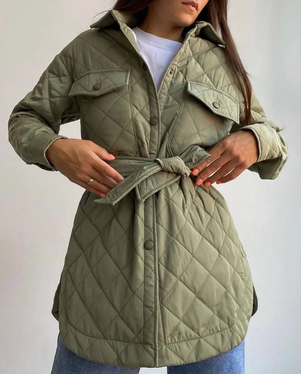 Nigikala Nigikala Buckle Collar Loose Warm Lingge Cotton Suit New 2025 Autumn And Winter With Thick Cotton Clothes