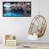 （Big Size）Peach Tree Moon-Full Round Diamond Painting 80*40cm