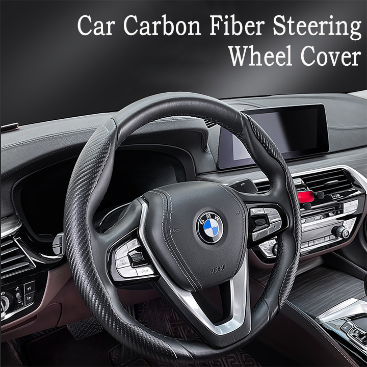 🔥HOT SALE🔥Car Carbon Fiber Steering Wheel Cover（2PCS）