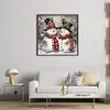 (Stamped/Counted) Christmas Snowman-11CT Cross Stitch 45*45cm