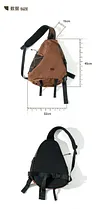 Outdoor trendy brand retro water-repellent commuting and cycling shoulder bag