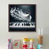 Piano Girl-11CT Stamped Cross Stitch 50*50cm/19.69*19.69in