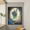 (Big Size) Vase And Butterfly In Garden - 14CT Stamped Cross Stitch 50*60cm/19.69*23.62in