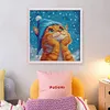 (US Local)Cat-14CT Stamped Cross Stitch Kit(40x40cm)