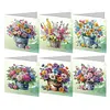 6Pcs DIY Flower Tube-Diamond Painting Greeting Card