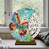 Butterfly Diamond Painting Unique Wooden Rotating Calendar for Home Office