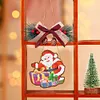 DIY Diamond Painting Christmas  Wooden Christmas Charms Decorations Santa Pendant Kits