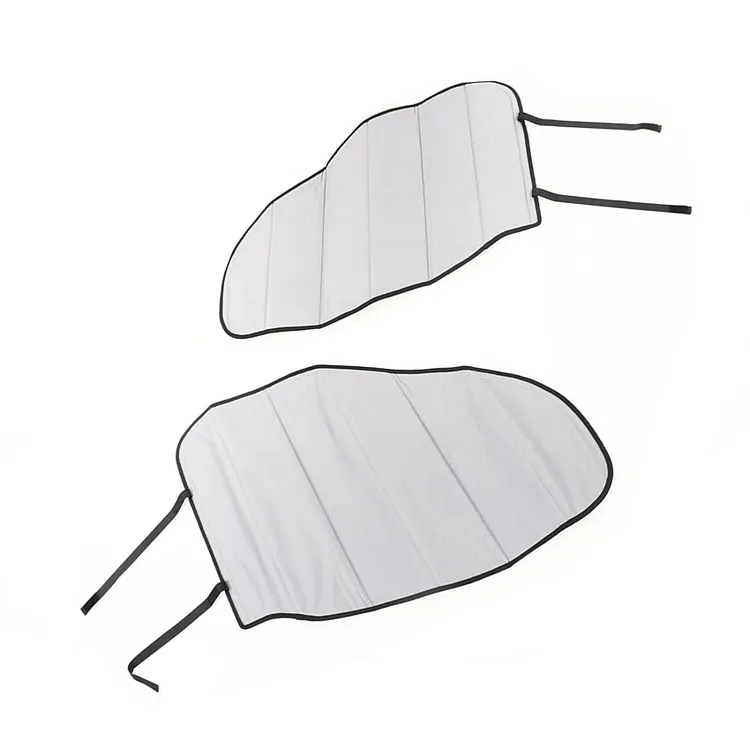 SEBLAFF 2PCS Insulated Blackout Cool Gray Front Door Window Covers Replacement for 2015-2024 Transit Van High and Medium Roof