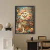 Diamond Painting-DIY Full Round Drill Flower Dog(40*60CM)