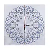 DIY Special Shaped Diamond Painting White Flower Wall Clock Craft Art Decor