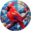 Cardinal Glass Painting-Paint by Numbers Acrylic Painting 40*40CM